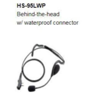 HS-95LWP Behind-the-head with waterproof connector for Icom V10MR